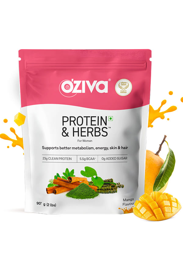 Protein & Herbs, Women for Better Metabolism, Skin & Hair - Mango