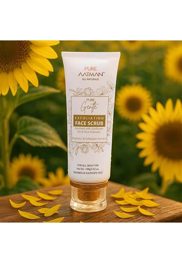 Sunflower & Rice Granuel Scrub | Natural Exfoliating Face Scrub |Paraben Free
