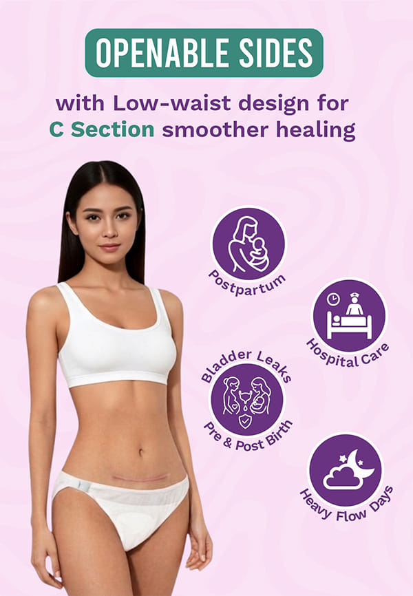 Disposable Lochia C-Section Maternity Panty – thumbnail 4