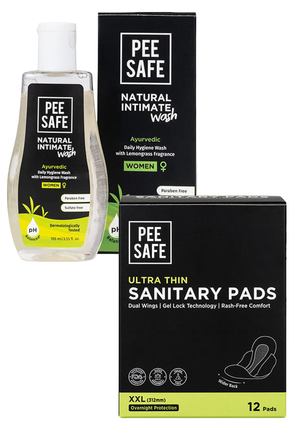 Ultra Thin XXL Sanitary Pads with Natural Intimate Wash Ultra Thin XXL Sanitary Pads with Natural Intimate Wash