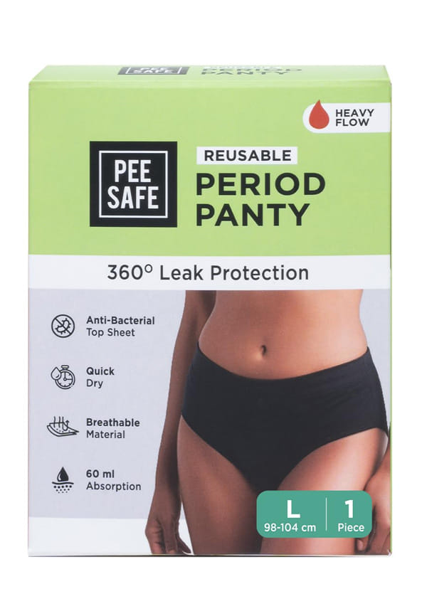 Pee Safe Reusable Period Panty For Women & Girls - Extra Large Size