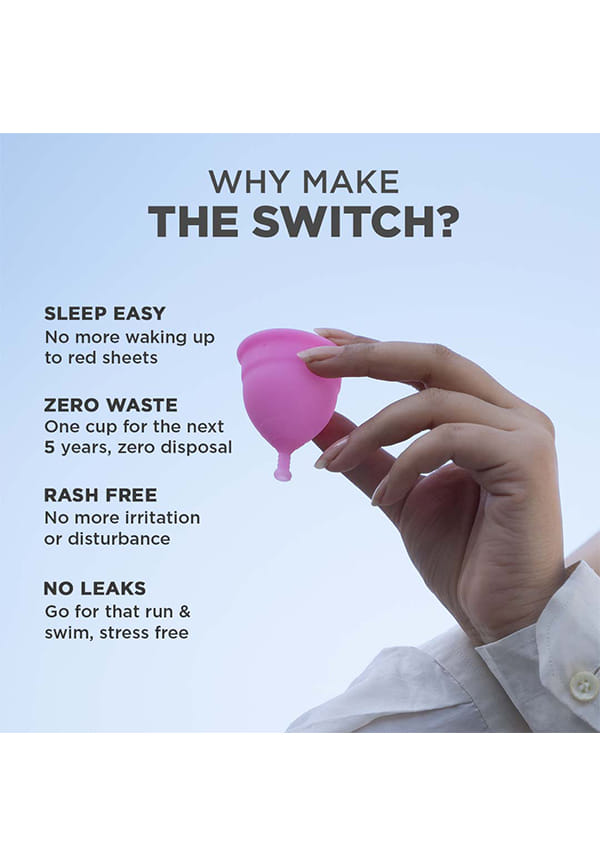 Pee Safe Reusable Menstrual Cup (Small) - No leakage,Rash-Free & Upto 12 Hours protection – thumbnail 2