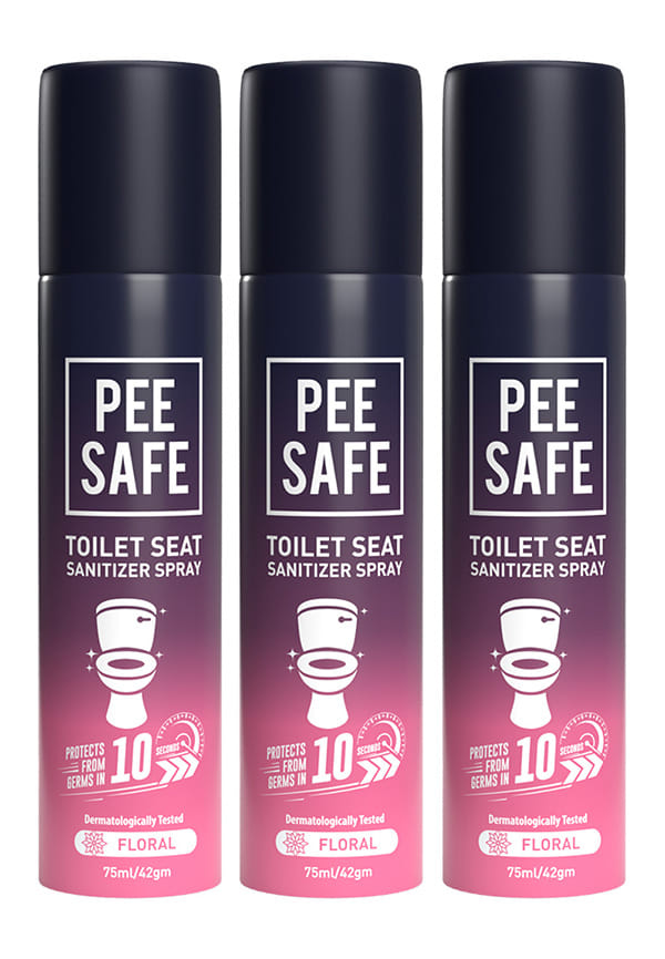 Pee Safe Toilet Seat Sanitizer Spray Floral