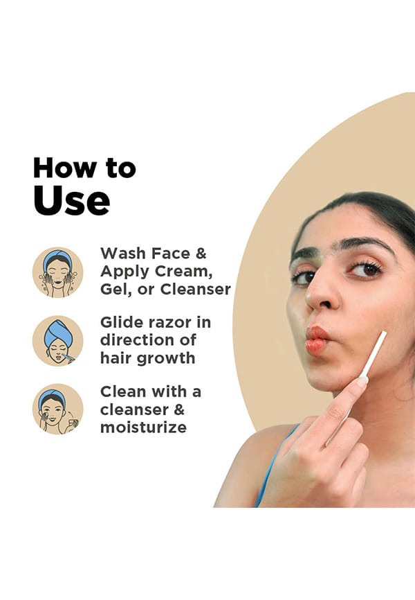 FURR Reusable German Blade Razor For Eyebrow, Forehead, Chin & Sideburns – thumbnail 4
