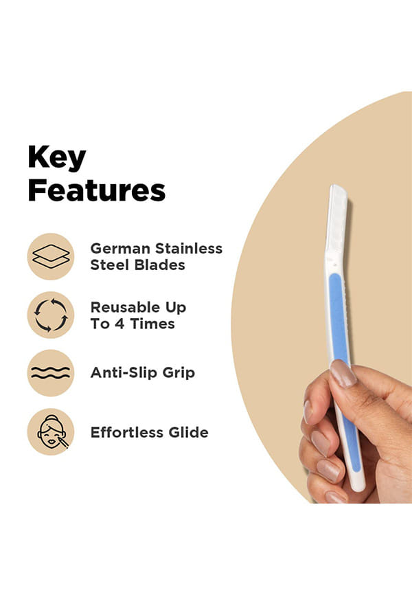 FURR Reusable German Blade Razor For Eyebrow, Forehead, Chin & Sideburns – thumbnail 5