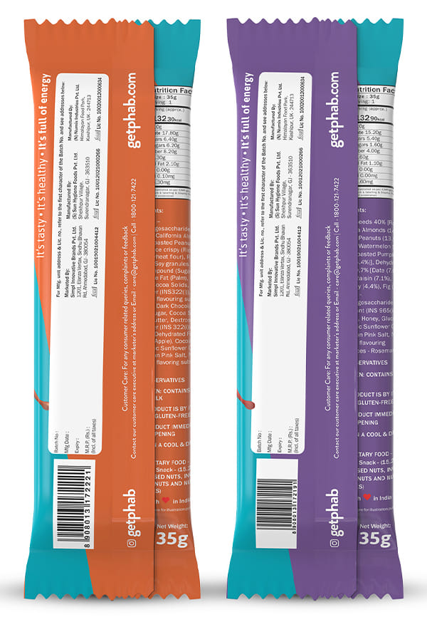 Energy Bar - Variety Pack (Fruit And Nut And Chocolate Almond) – thumbnail 2