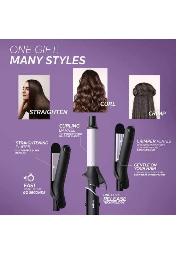 Crimp, Straighten or Curl with the single tool, quickly and without fear of heat damage – thumbnail 3