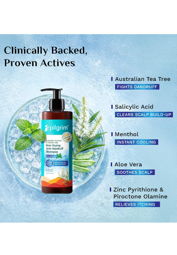 Australian Tea Tree Non-Drying Anti-Dandruff Shampoo Cool Menthol – thumbnail 4