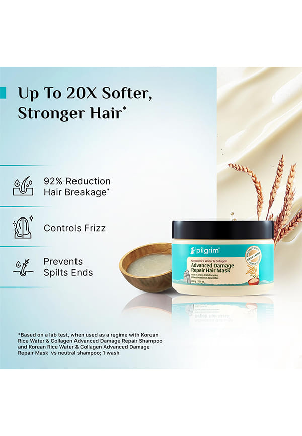 Korean Rice Water & Collagen Advanced Damage Repair Hair Mask