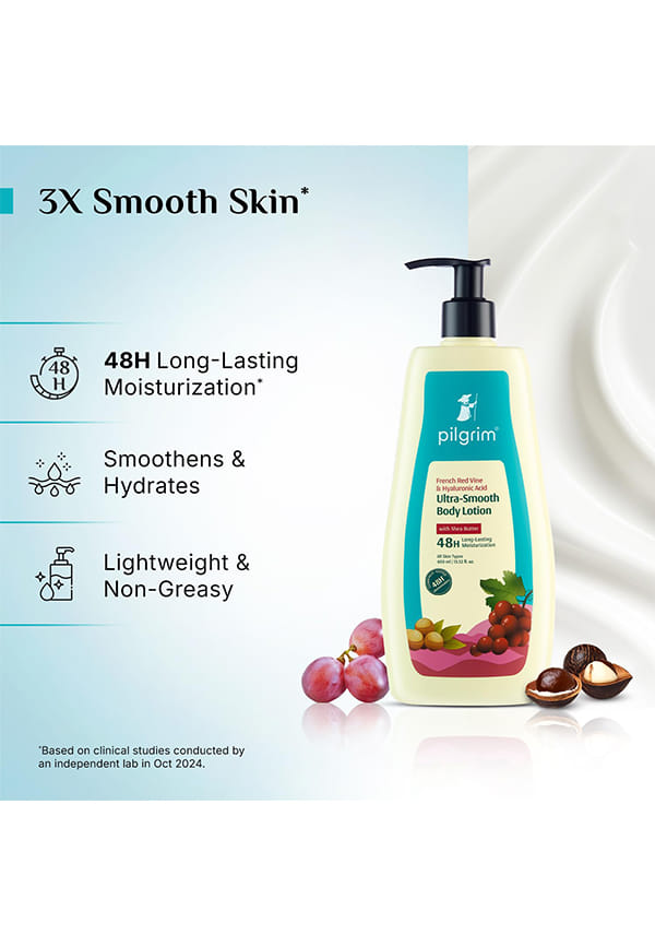 French Red Vine & Hyaluronic Acid ULTRA-SMOOTH BODY LOTION – thumbnail 3