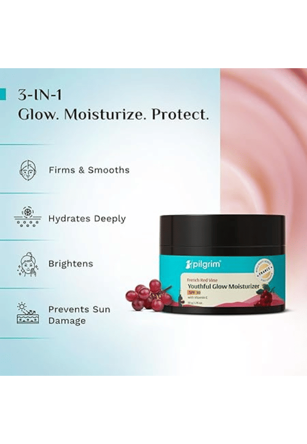 Red Vine Youthful Glow Moisturizer with Vitamin C with SPF 30 – thumbnail 3