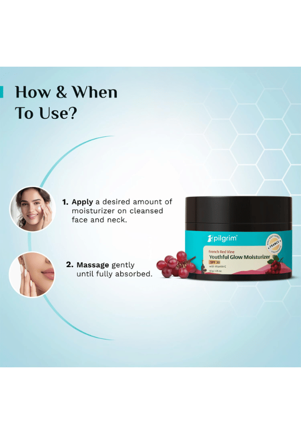 Red Vine Youthful Glow Moisturizer with Vitamin C with SPF 30 – thumbnail 6