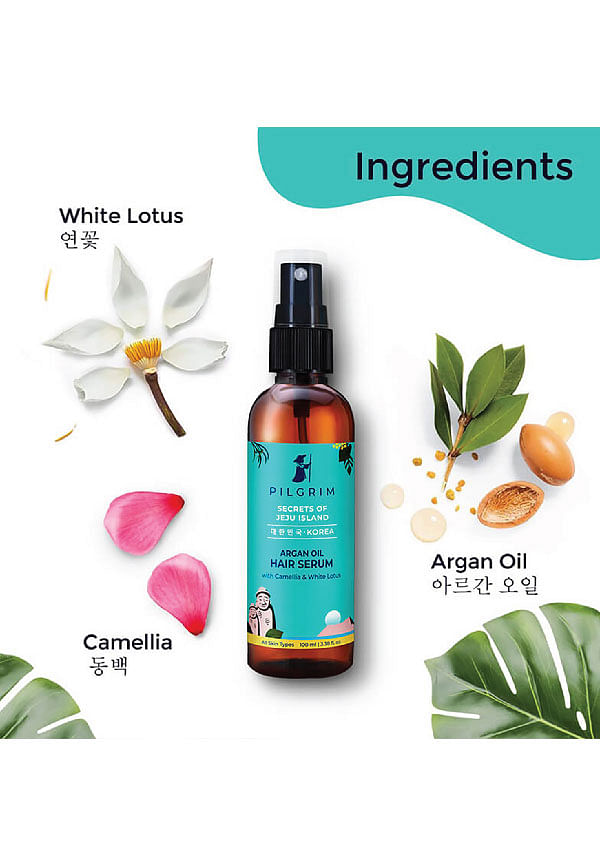 Pilgrim Argan Oil Hair Serum  with White Lotus  Camellia  Korean  KBeauty 