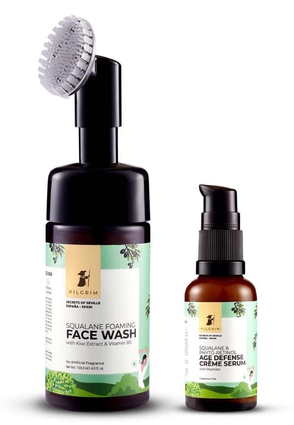Dewy Cleanse & Anti-Aging Combo -Squalane & Phyto-Retinol Age Defense Creme Serum Dewy Cleanse & Anti-Aging Combo -Squalane & Phyto-Retinol Age Defense Creme Serum