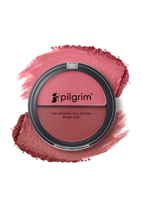 2-IN-1 Blush Duo Flamenco Pink-01, Richly Pigmented,Ultra Matte, Blendable, Suits all skin tones