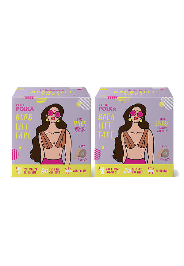 Premium Reusable Boob Lift Tape for Perfect Breast Push Up, Ultra Thin, 5 m  Long in Nude Colour
