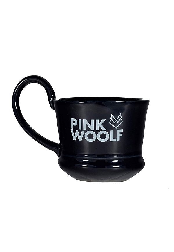 Ceramic Shaving Soap Mug,Bowl & Cup (with Handle for Excellent Lather) - Black