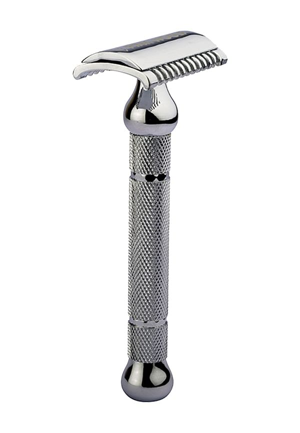 Open Comb Double Edge Safety Razor (Chrome)