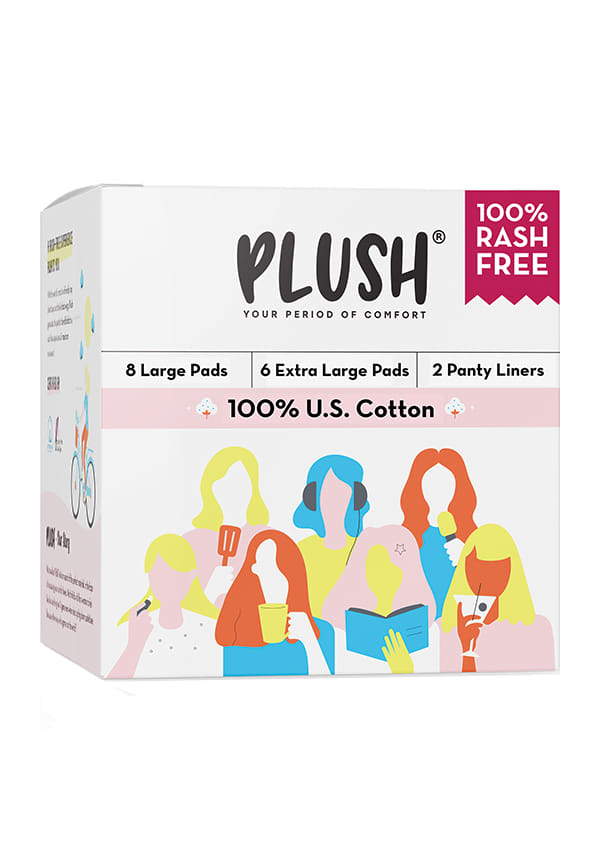100% Pure US Cotton Ultra Thin Sanitary Pads