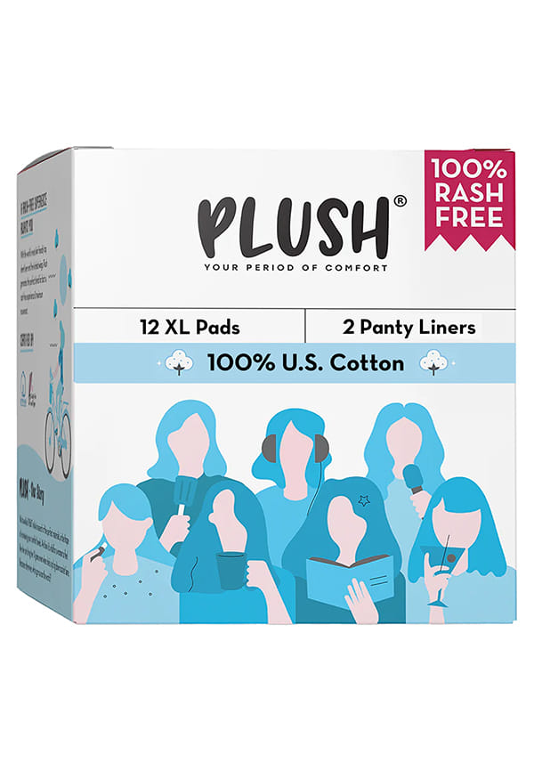 100% U.S Cotton Ultra Thin Sanitary Pads - 12 XL and 2 Panty Liners 100% U.S Cotton Ultra Thin Sanitary Pads - 12 XL and 2 Panty Liners