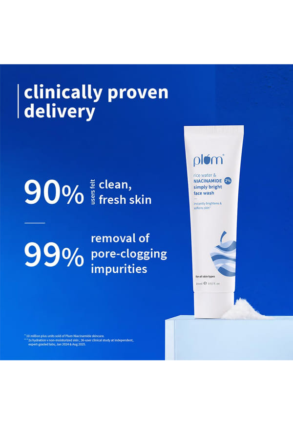 Simply Bright 2% Niacinamide Face Wash With Rice Water – thumbnail 4