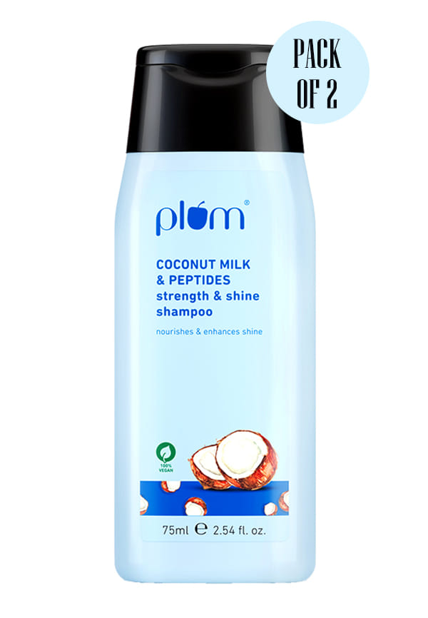 Coconut Milk & Peptides Strength & Shine shampoo | Contains Coconut Milk, Pea Peptide | Enhances Hair's Shine and Strengthens Hair | Paraben-Free| 100% vegan