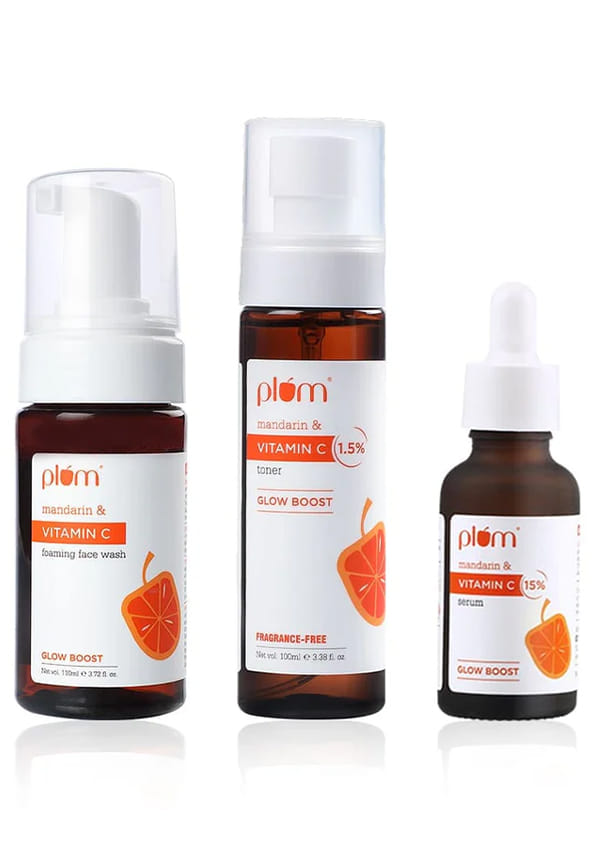 Vitamin C Glow Like a Pro Combo | Foaming Facewash, Toner, Serum