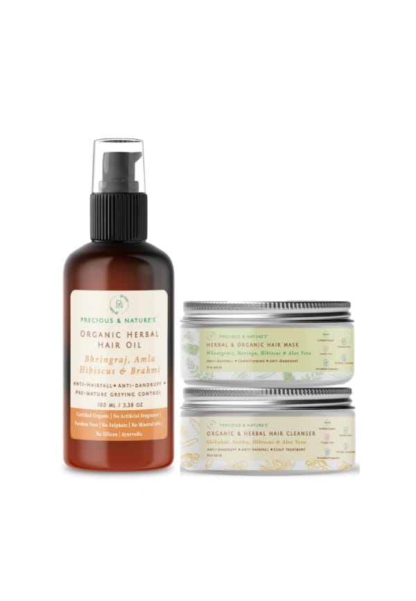 Certified Organic Anti Hair Fall & Conditioning Kit Certified Organic Anti Hair Fall & Conditioning Kit