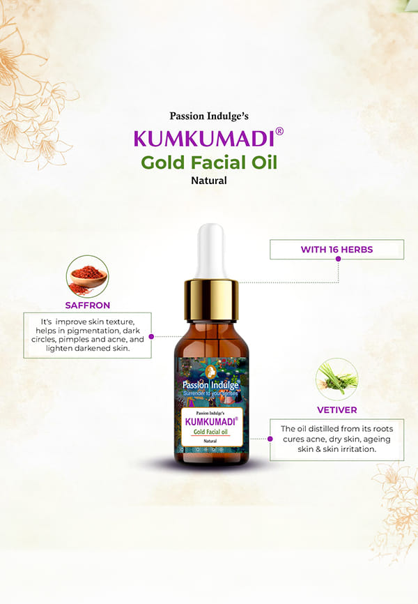 Ayurvedic Kumkumadi Pure & Natural Miracle Facial Oil – thumbnail 2