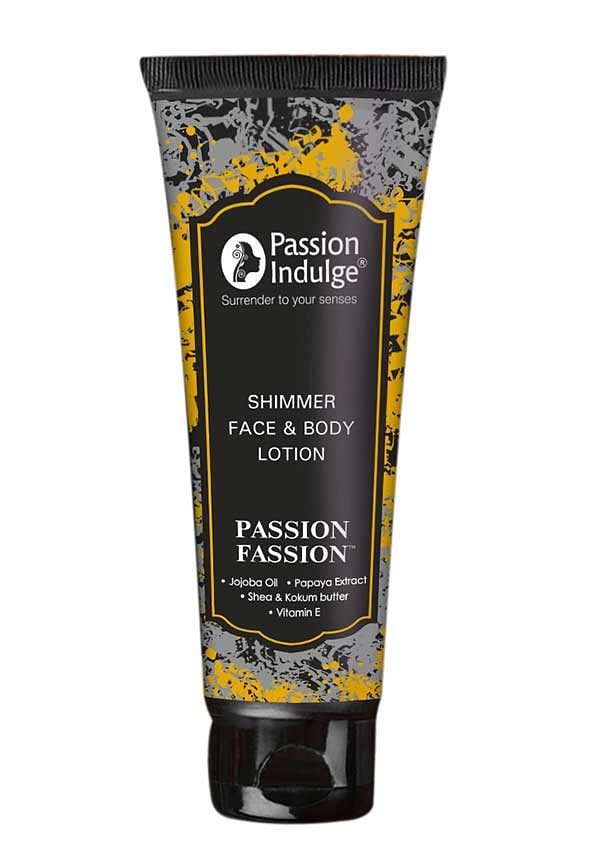 Fassion Gold and Silver Shimmer Face and Body Lotion with Vitamin A and C