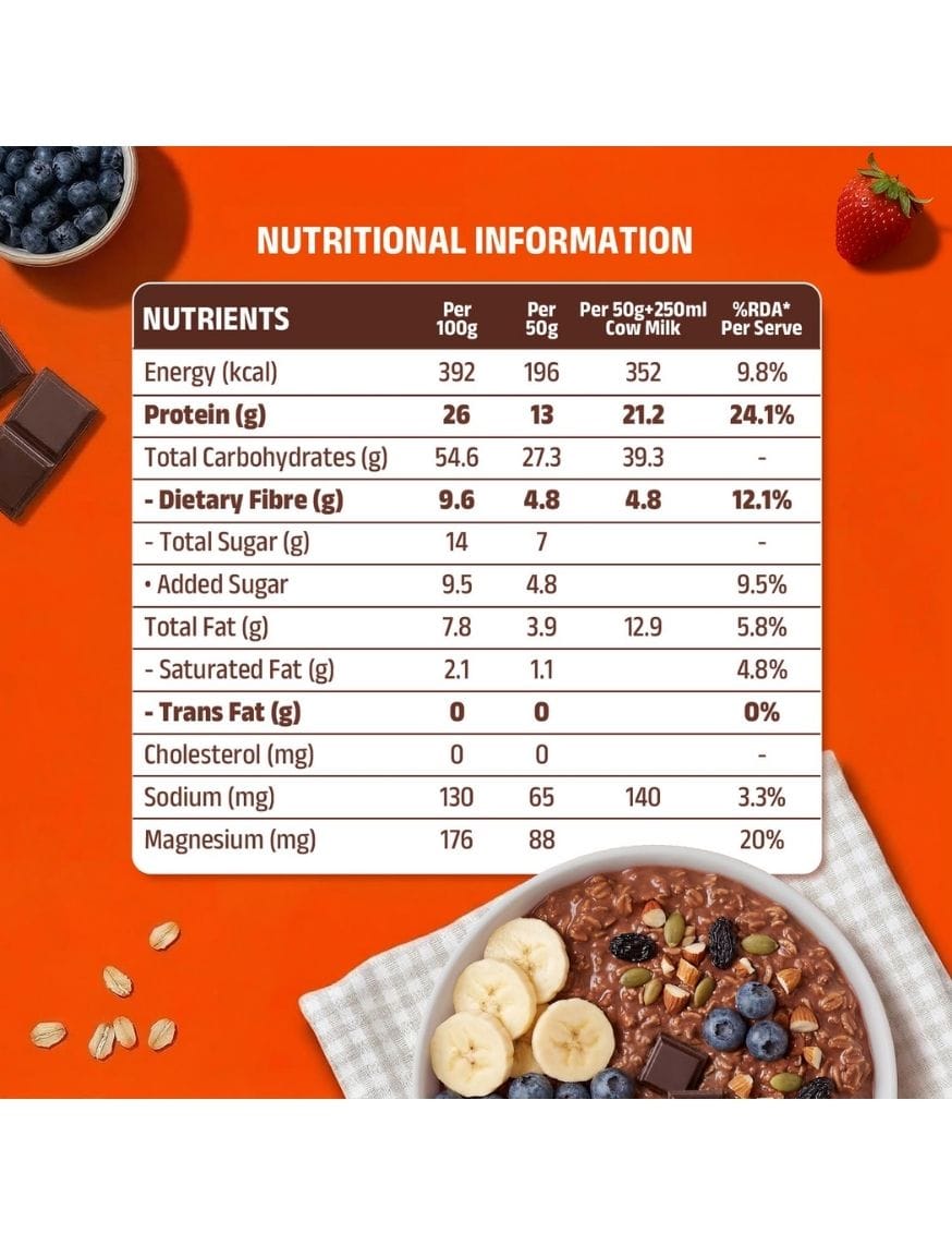 High Protein Dark Chocolate Oats – thumbnail 2