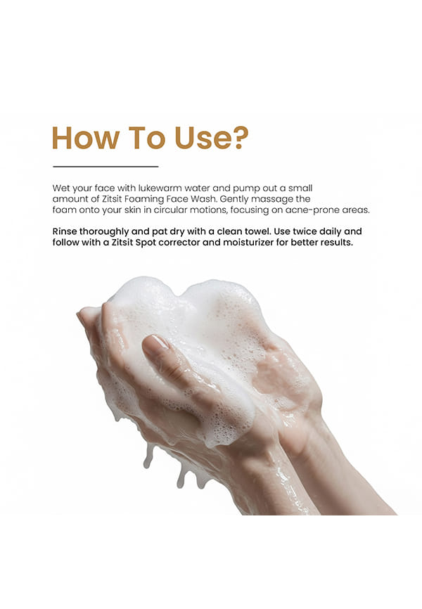 Zitsit Anti Acne Face Wash with Salicylic Acid for Acne Skin – thumbnail 3