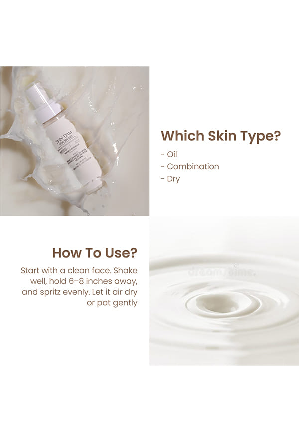 SkinDam 2 in 1 Milky Skin Toner Primer – thumbnail 3