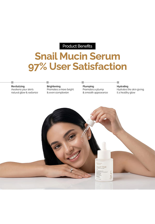Snail Mucin Serum with Hyaluronic Acid & Ceramides – thumbnail 4