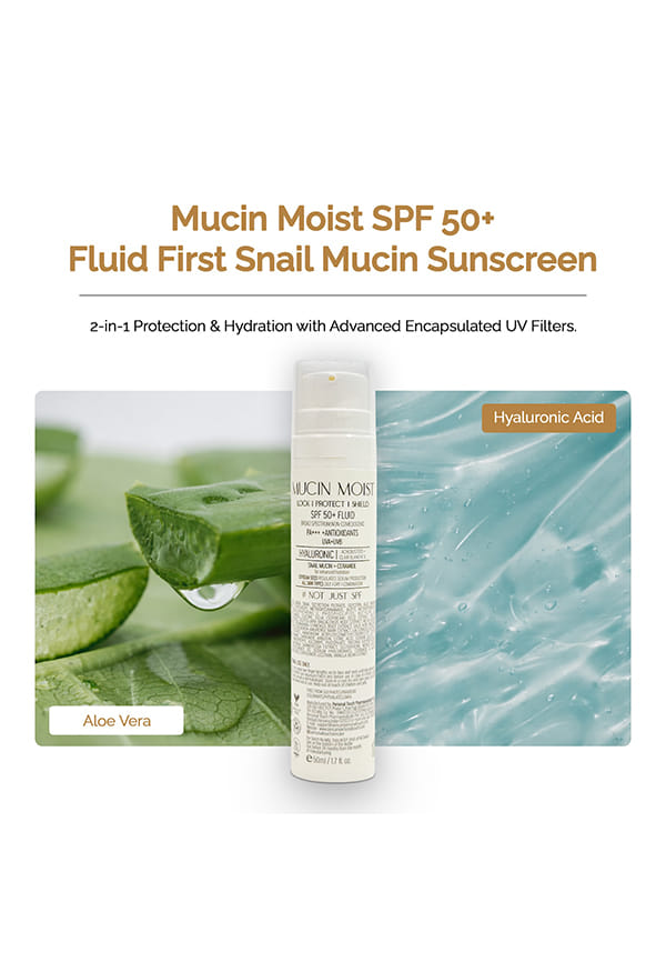 Mucin Moist Fluid Sunscreen SPF 50 PA+++ – thumbnail 5