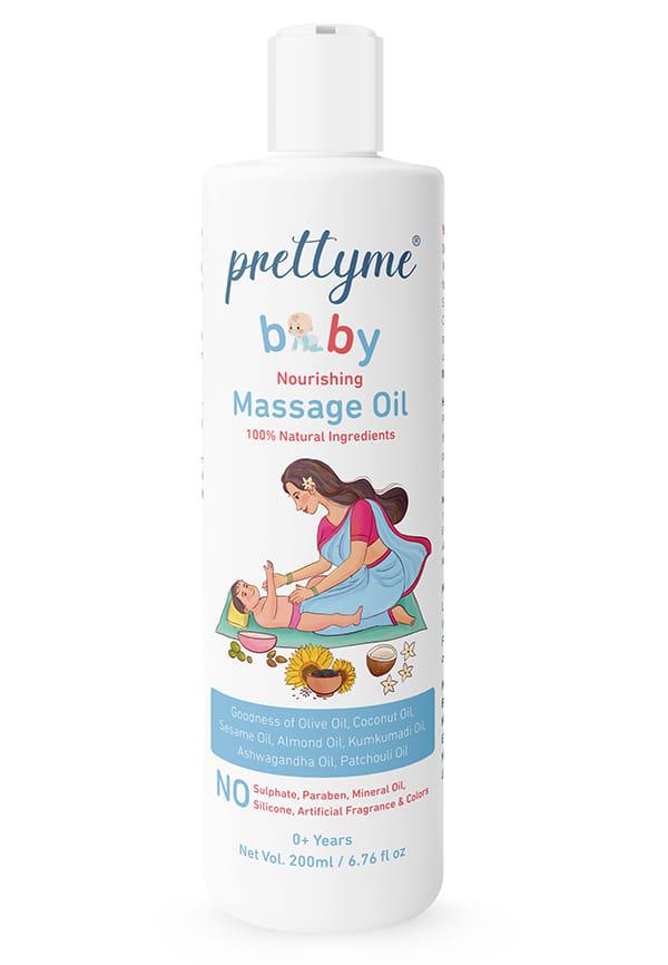 Baby Nourishing Massage Oil with Natural Olive, Coconut Oil