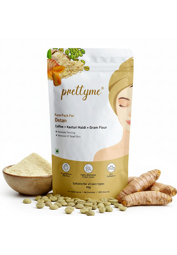 Coffee & Turmeric Natural Powder Face Pack for Detan