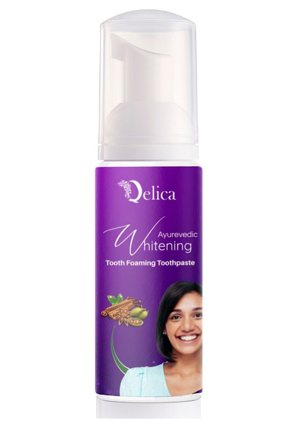 Ayurvedic Teeth Whitening Foam 50ml for Removes Bad Breath, Fights Germs