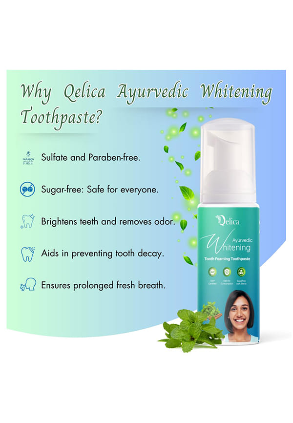 Ayurvedic Teeth Whitening Foam Combo (Aqua Blue Mint & Luscious Mango & Green Apple) – thumbnail 5