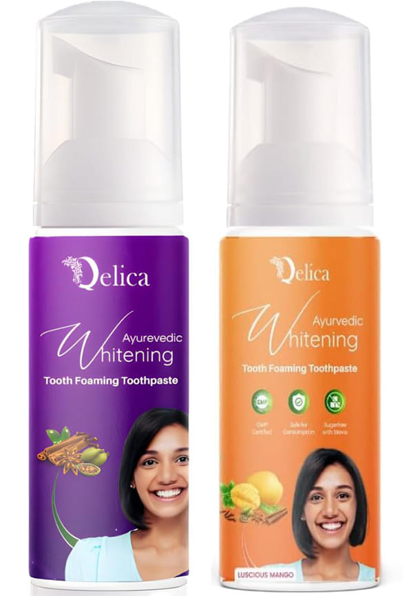 Ayurvedic Teeth Whitening Foam Combo (Mint & Luscious Mango) Ayurvedic Teeth Whitening Foam Combo (Mint & Luscious Mango)