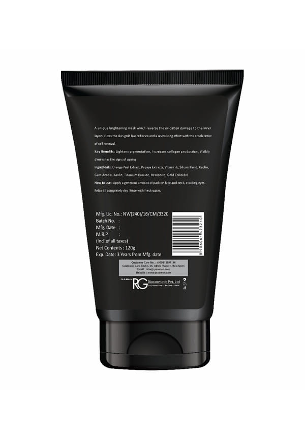 Men Ultra Radiance Gold Pack With 24K Gold Leaves – thumbnail 2