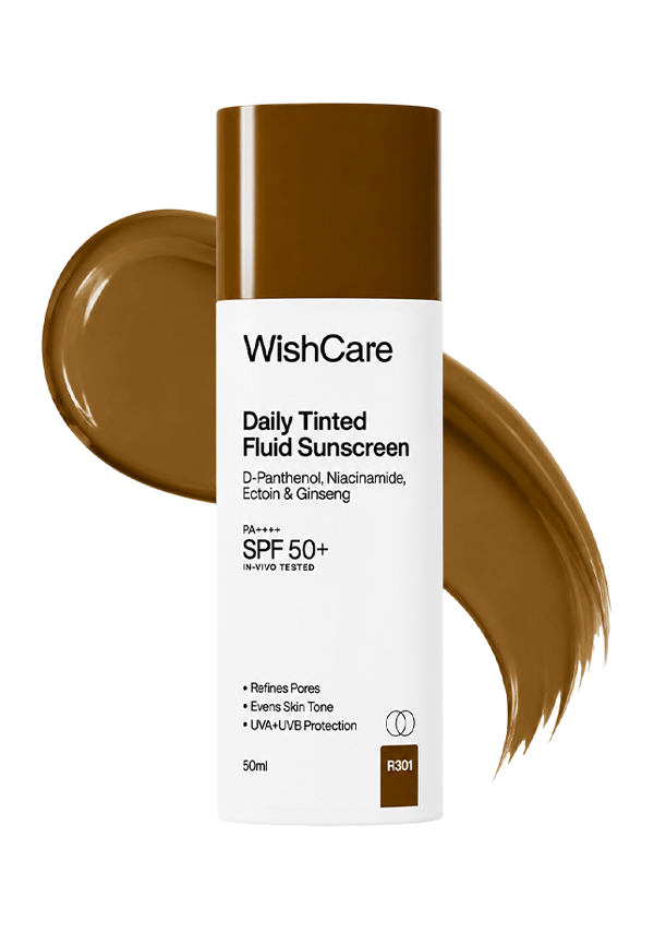 Daily Tinted Fluid Sunscreen SPF50PA++++| All Skin Type | InVivo Tested Daily Tinted Fluid Sunscreen SPF50PA++++| All Skin Type | InVivo Tested