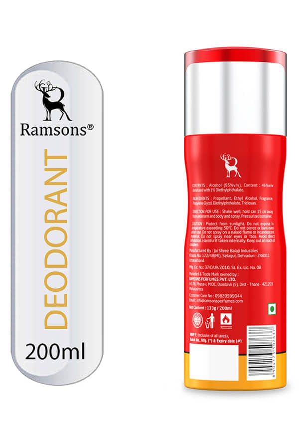 Red Zx Allrounder Deodorant | Size: 200 ml By Ramsons