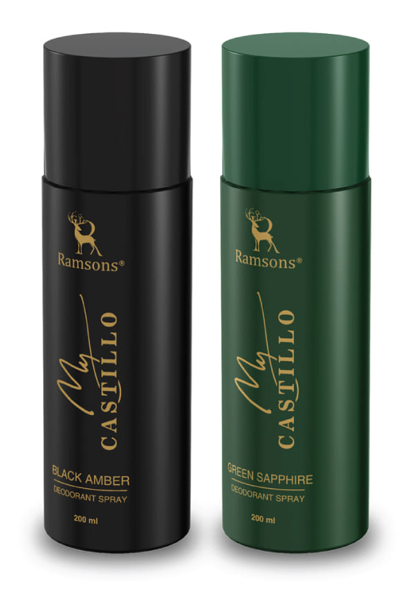 My Castillo Black Amber & My Castillo Green Sapphire Deodorant Spray