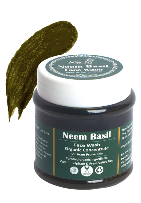 Organic Neem Basil Face Wash Concentrate Organic Neem Basil Face Wash Concentrate