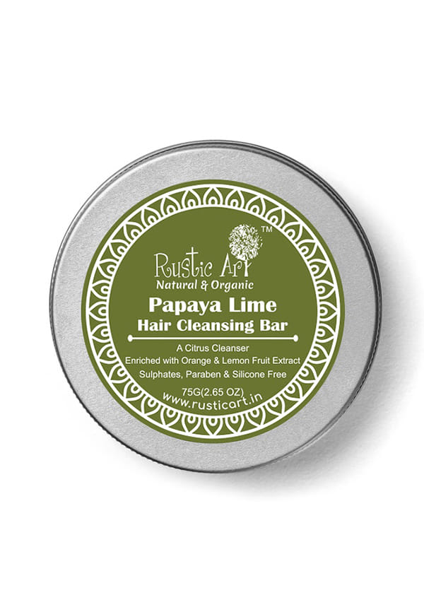 Papaya Lime Shampoo Bar, Natural Organic