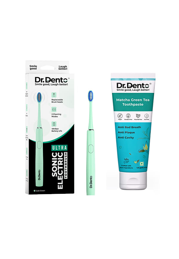 Ultra Series Sonic Electric Toothbrush with Matcha Green Tea Toothpaste