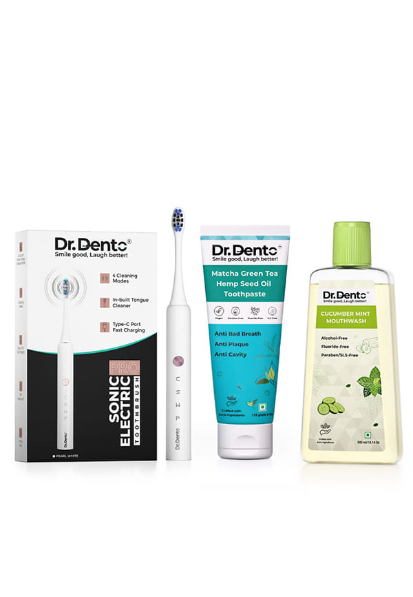 Pro with Matcha Green Tea Toothpaste and Cucumber Mint Mouthwash