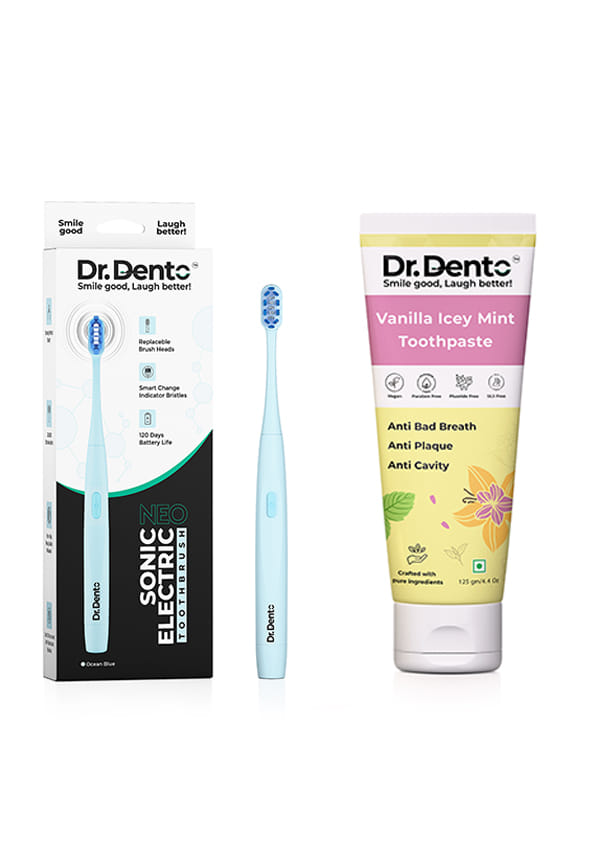 Neo Series Sonic Electric Toothbrush with Vanilla Icey Mint Toothpaste