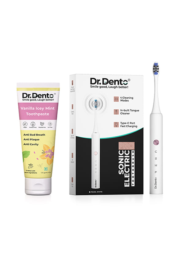 Pro Series Sonic Electric Toothbrush with Vanilla Icey Mint Toothpaste